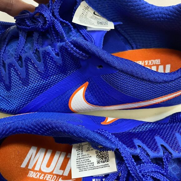Nike Sprinting Spikes Men's 11 Blue Rival Sprint Racer Track & Field DC8753-401 - Picture 13 of 14